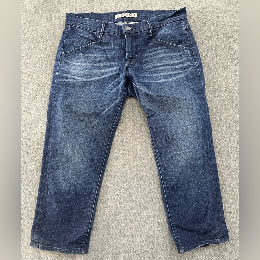 J Brand Womens Vintage dark blue cropped jeans